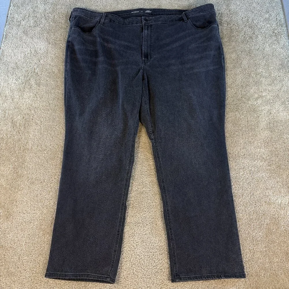 Old Navy Jeans Women's Size 28 Black Wow High Rise Straight Stretch Pants F395